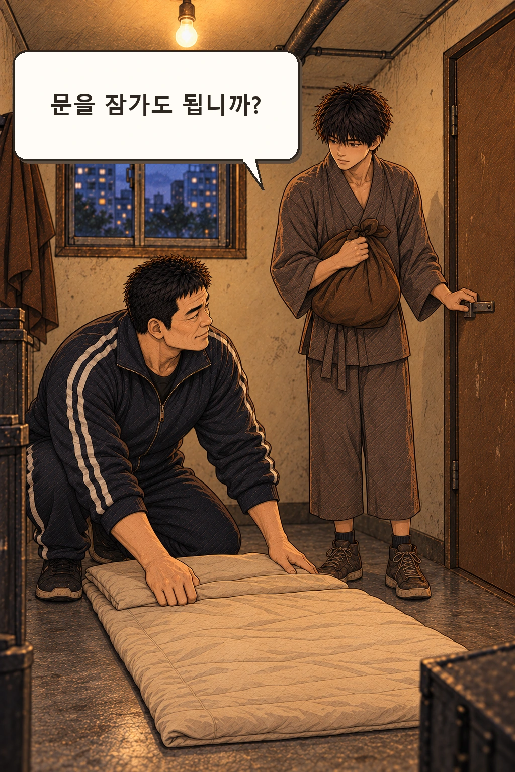 도윤 “문을 잠가도 됩니까?”