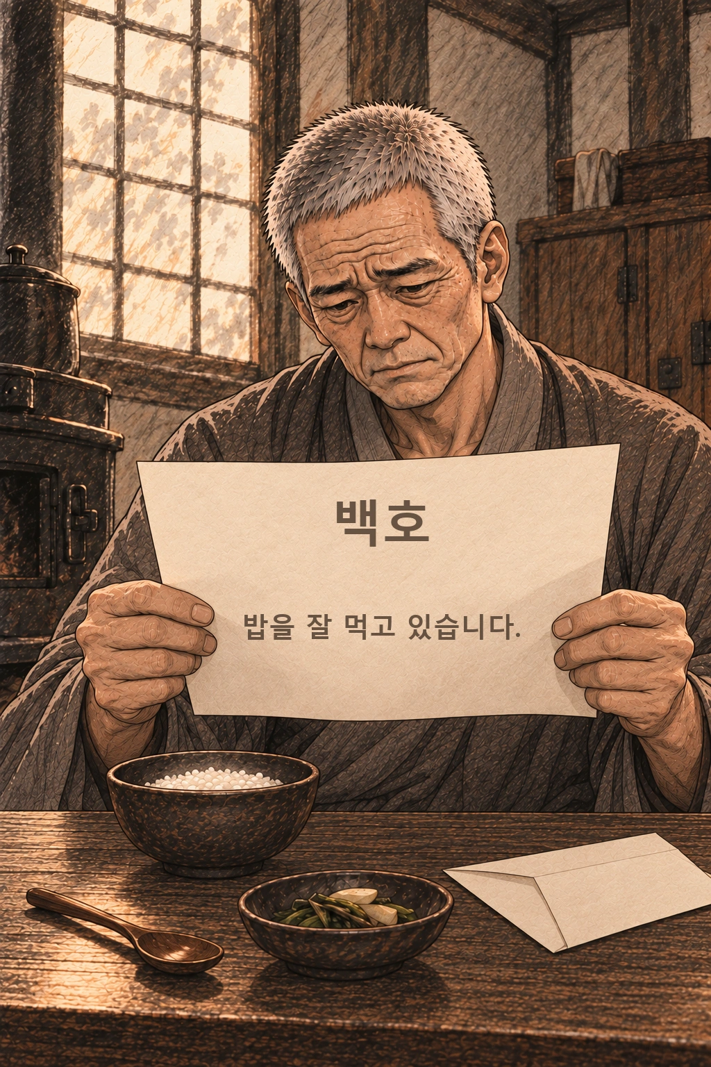 편지에 적힌 체육관 이름을 오래 바라본다.