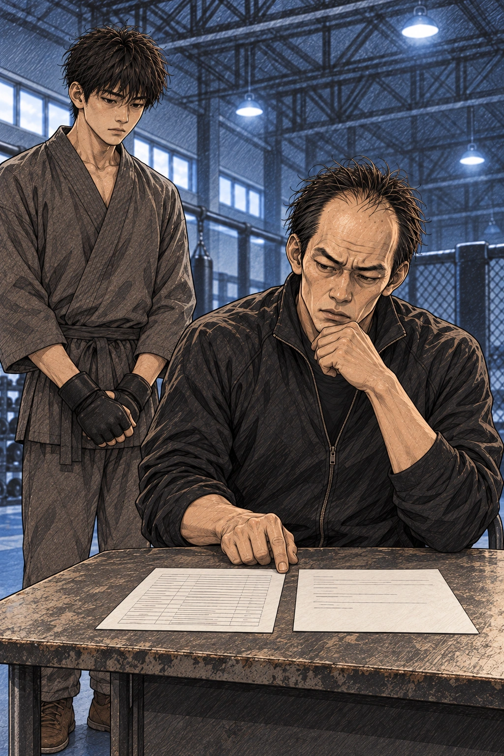 동철이 지역 프로 기록과 도윤의 경험을 비교한다.