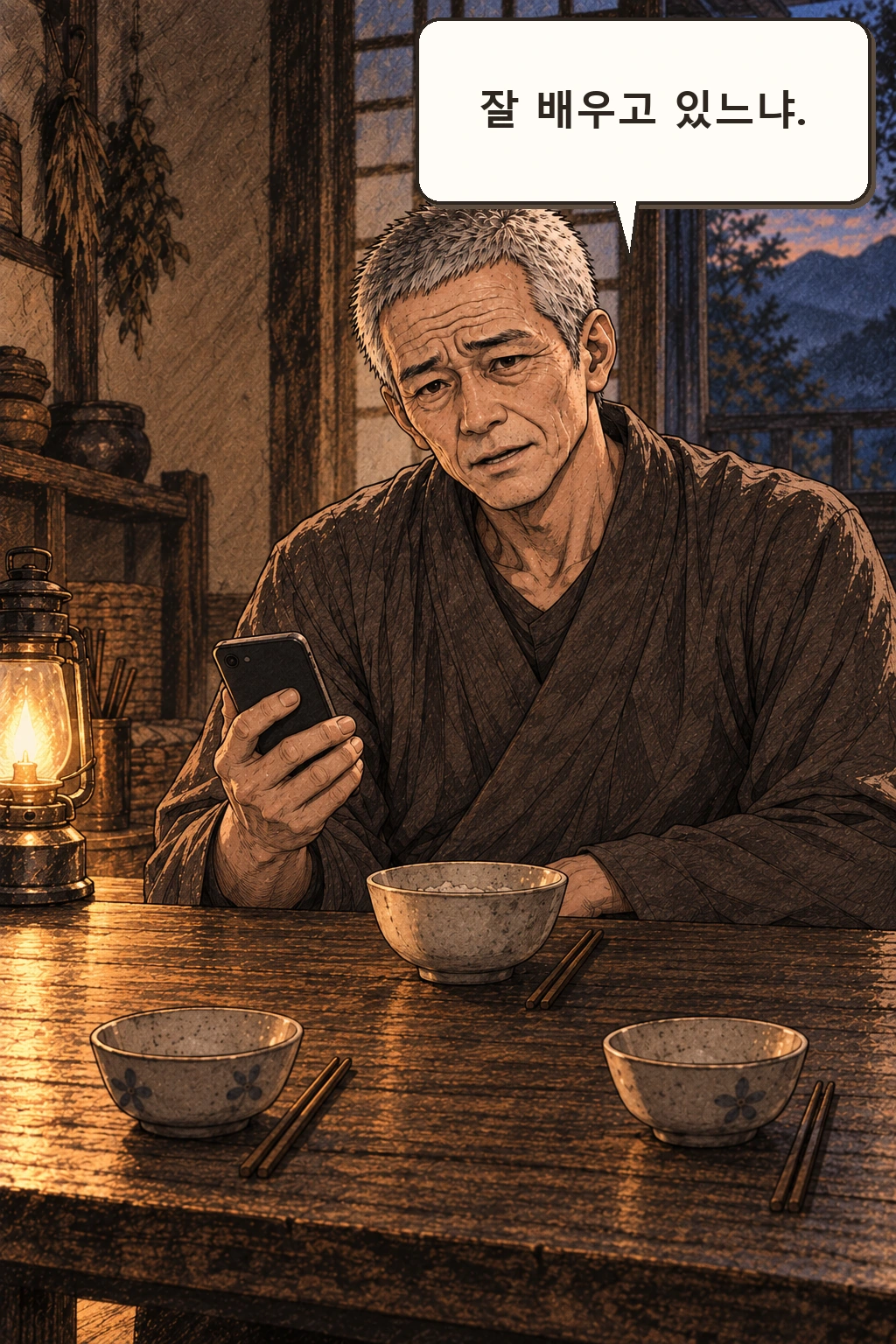 명진 “잘 배우고 있느냐.”