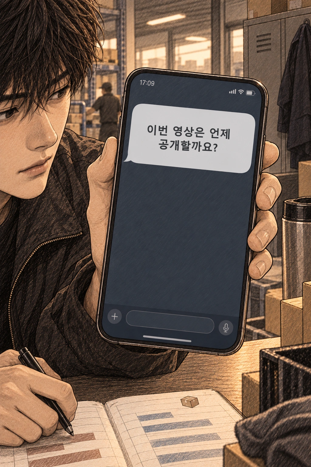 서윤의 메시지 ‘이번 영상은 언제 공개할까요?’