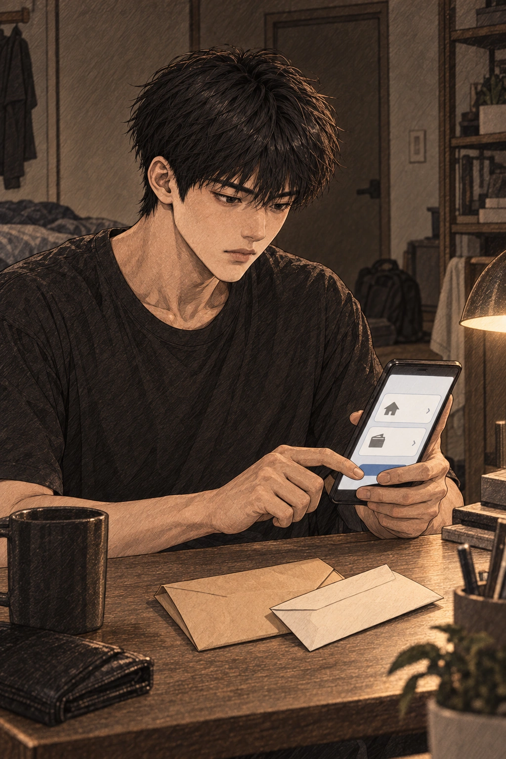 도윤이 월세를 보내고 명진에게 생활비를 보낸다.