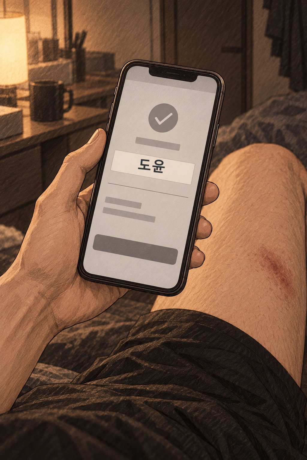 송금명에 ‘도윤’ 두 글자가 남는다.