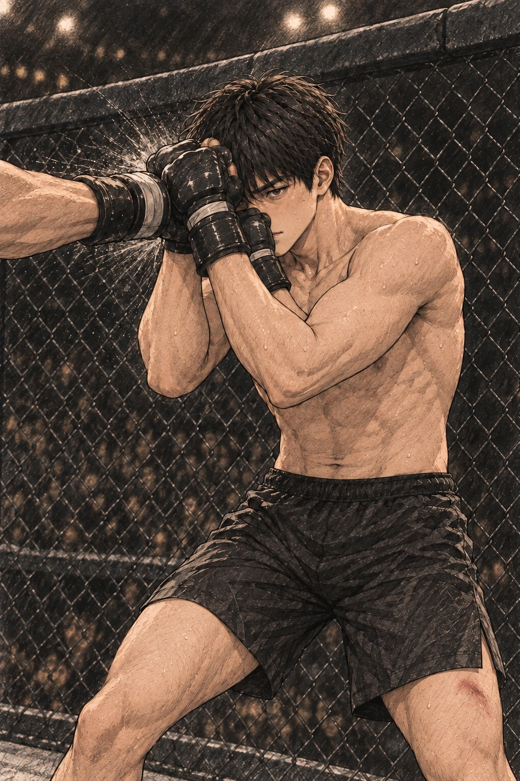 도윤의 가드가 열리지 않지만 관객 숨이 멎는다.
