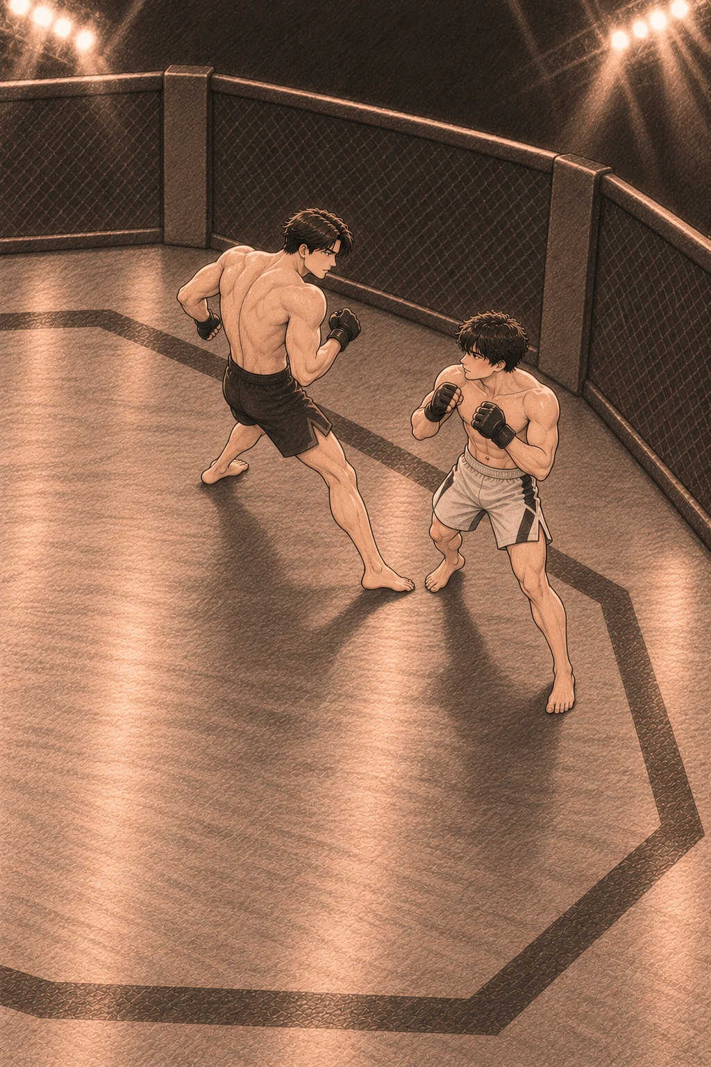 류젠이 옆으로 빠지려는 길에 도윤이 먼저 선다.